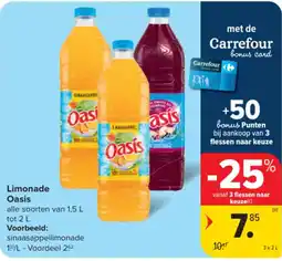 Carrefour Limonade Oasis aanbieding
