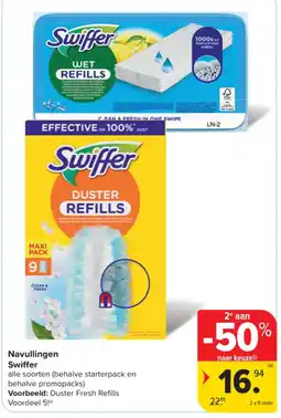 Carrefour Navullingen Swiffer aanbieding