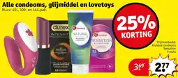 Kruidvat Alle condooms, glijmiddel en lovetoys aanbieding