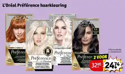 Kruidvat L'Oréal Préférence haarkleur aanbieding