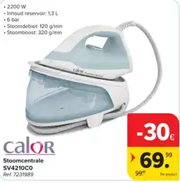 Carrefour Stoomcentrale calor aanbieding