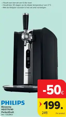 Carrefour Bierpomp Philips aanbieding