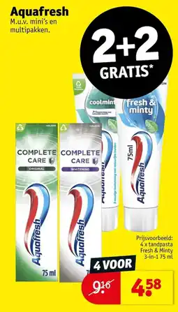 Kruidvat tandpasta aanbieding