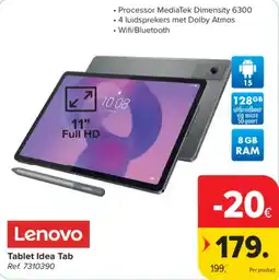Carrefour Lenovo Tablet Idea Tab aanbieding