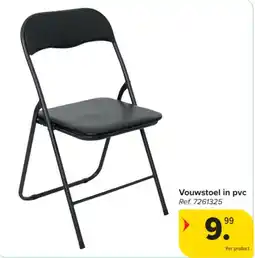 Carrefour Vouwstoel in pvc aanbieding