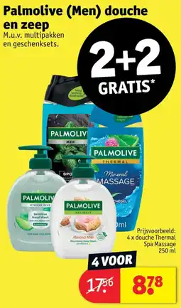 Kruidvat Palmolive (Men) douche en zeep aanbieding