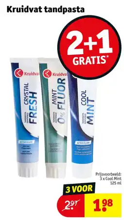 Kruidvat Kruidvat tandpasta aanbieding
