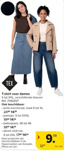 Carrefour T-shirt voor dames aanbieding
