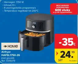 Carrefour Airfryer HAF6L1750-26 aanbieding