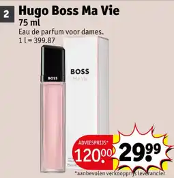 Kruidvat Hugo Boss Ma Vie aanbieding