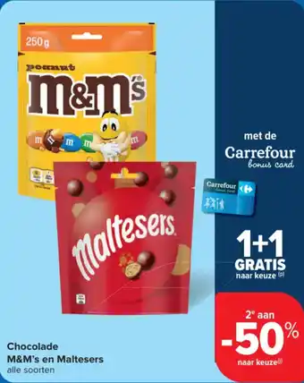Chocolade M&M's en Maltesers
