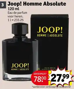 Kruidvat Joop! homme absolute aanbieding