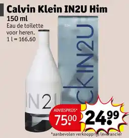 Kruidvat calvin klein in2u him aanbieding