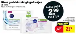 Kruidvat Nivea gezichtsreinigingsdoekjes aanbieding