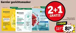 Kruidvat Garnier gezichtsmasker aanbieding
