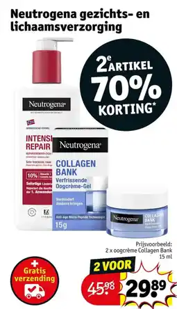 Kruidvat Neutrogena gezichts- en lichaamsverzorging aanbieding