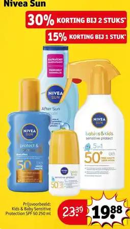 Kruidvat Nivea sun kids & baby sensitive protection aanbieding
