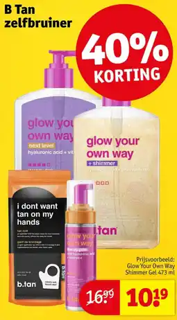 Kruidvat Glow your own way Shimmer Gel aanbieding