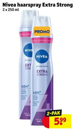 Kruidvat Nivea haarspray extra strong aanbieding