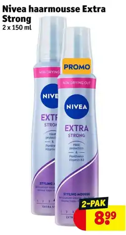 Kruidvat nivea haarmousse extra strong aanbieding