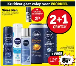 Kruidvat Nivea men deodorant aanbieding