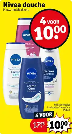 Kruidvat Nivea douche aanbieding