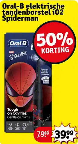 Kruidvat Oral-B elektrische tandenborstel i02 Spiderman aanbieding
