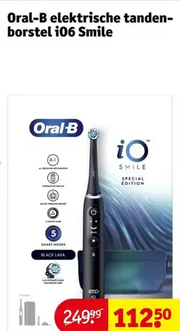 Kruidvat Oral-B elektrische tandenborstel i06 smile aanbieding