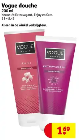 Kruidvat Vogue douche aanbieding