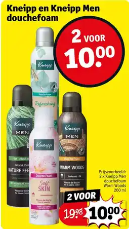 Kruidvat Kneipp en Kneipp Men douchefoam aanbieding