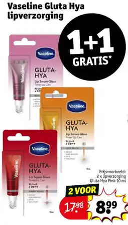 Kruidvat Vaseline Gluta Hya lipverzorging aanbieding
