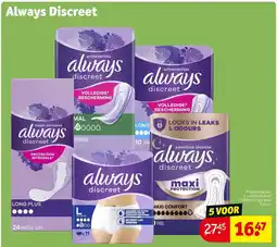 Kruidvat Always discreet aanbieding