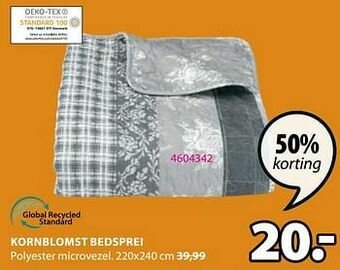 Jysk Kornblomst bedsprei aanbieding