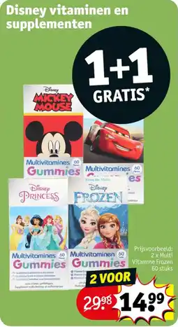 Kruidvat Disney vitamines en supplementen aanbieding
