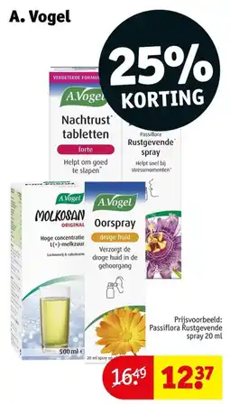 Kruidvat A.Vogel Passiflora Rustgevende spray aanbieding