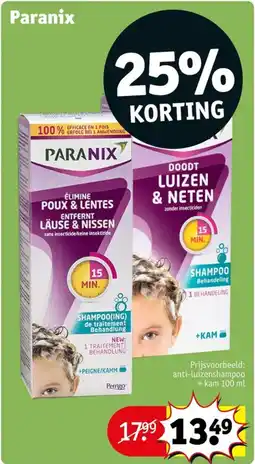 Kruidvat Paranix shampoo aanbieding