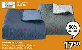 Jysk Rosentre bedsprei aanbieding