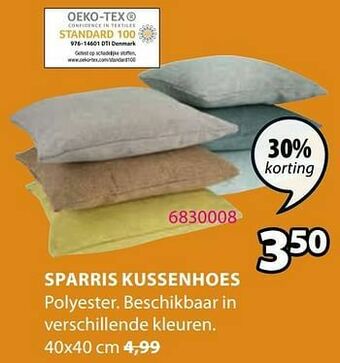 Jysk Sparris kussenhoes aanbieding