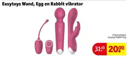 Kruidvat Easytoys Wand, Egg en Rabbit vibrator aanbieding