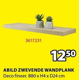 Jysk Abild zwevende wandplank aanbieding