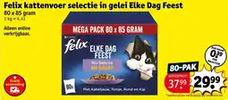 Kruidvat felix kattenvoer selectie in gelei aanbieding