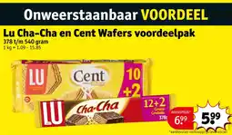 Kruidvat Lu Cha-Cha en Cent Wafers voordeelpak aanbieding