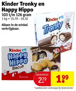 Kruidvat Kinder Happy Hippo Biscuit aanbieding