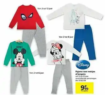 Carrefour Pyjama voor meisjes of jongens aanbieding