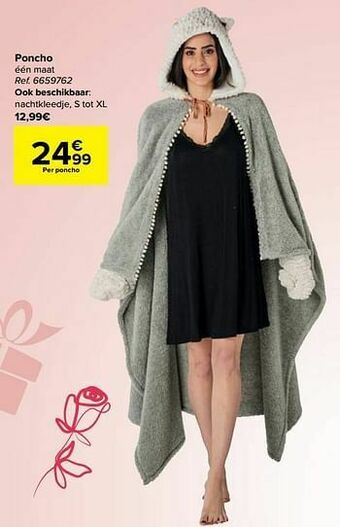 Carrefour Poncho aanbieding