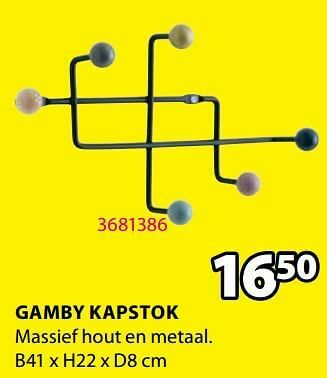 Jysk Gamby kapstok aanbieding