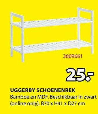 Jysk Uggerby schoenenrek aanbieding