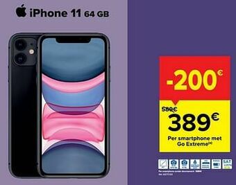 Carrefour Apple iphone 11 64 gb aanbieding