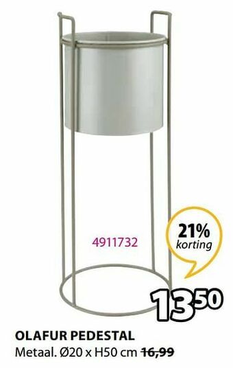 Jysk Olafur pedestal aanbieding