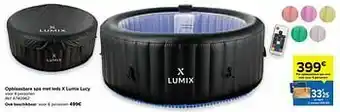 Carrefour Opblaasbare spa met leds x lumix lucy aanbieding
